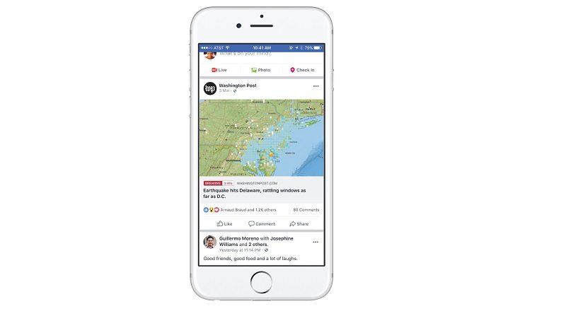 Facebook, yayıncıların içeriklerine flaş haber etiketi ekleme özelliği getirdi