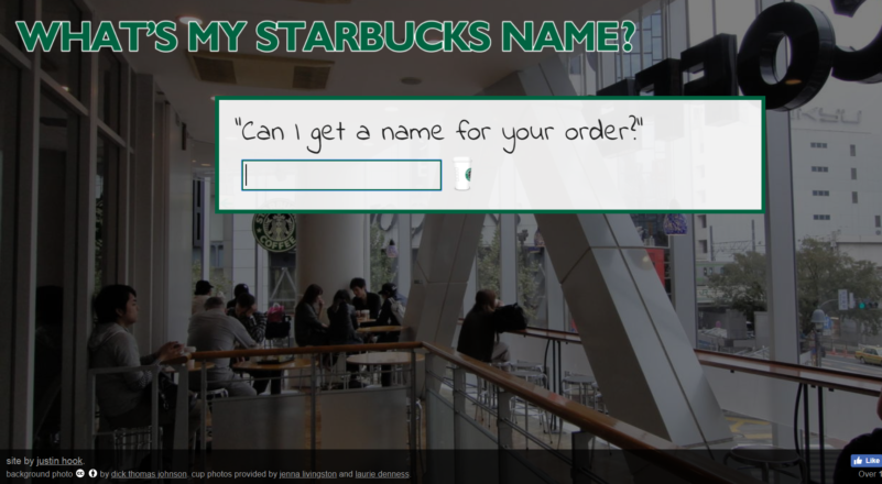 Starbucks’ı hedef alan mizahi girişim: What’s My Starbucks Name?