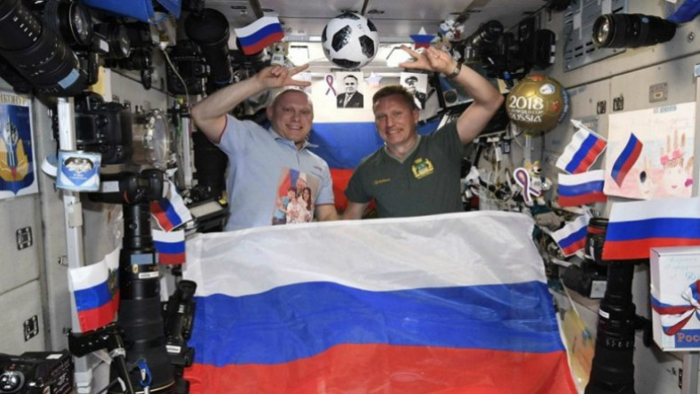 Rus Kozmonot, Uzaydan Dünya Kupasını Görüntüledi